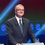 Miroslav Kalousek byl ve volební debatě samý úsměv.