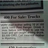 Velmi naštvaná matka prodá Ford Ranger šestnáctiletého syna. Jezdil s ním tři...