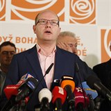 Sobotka a Zaorálek po volebních výsledcích.