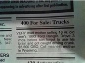 Velmi natvaná matka prodá Ford Ranger estnáctiletého syna. Jezdil s ním ti...
