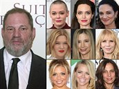 Harvey Weinstein a seznam jeho obtí.