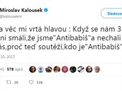 Miroslav Kalousek v první den volby dumal, co mají vlastn ostatní proti...