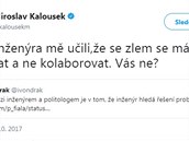 Miroslav Kalousek si rýpl do politolog, koho tím asi myslel? Natstí...