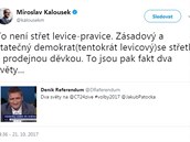 Miroslav Kalousek se staví do pozice bojovného demokrata za práva starého...