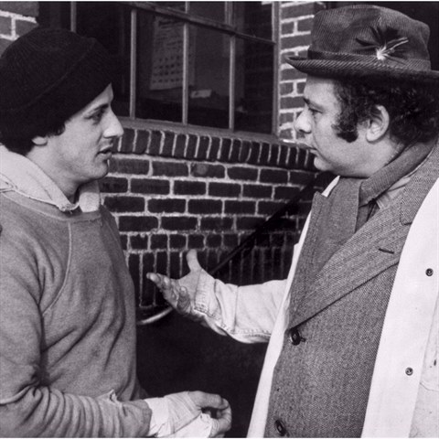 Burt Young v Praze zavzpomnal na naten Rockyho se Sylvesterem Stallonem.