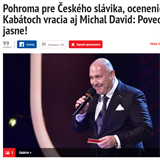 Slovensk mdia vnmaj skandl kolem eskho slavka jako pohromu a ostudu.