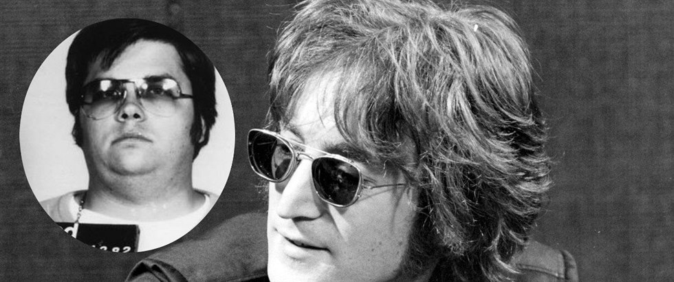 John Lennon a jeho vrah Mark Chapman.