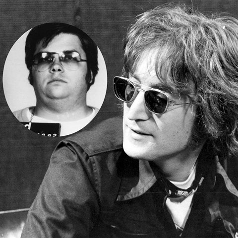 John Lennon a jeho vrah Mark Chapman.