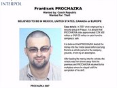 Frantika Procházku dodnes hledá Interpol.