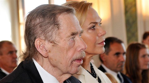 Zde Václav Havel jen krátce ped smrtí v roce 2011.