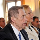 Zde Václav Havel jen krátce před smrtí v roce 2011.