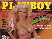 Pamela Anderson na titulní stránce asopisu Playboy.
