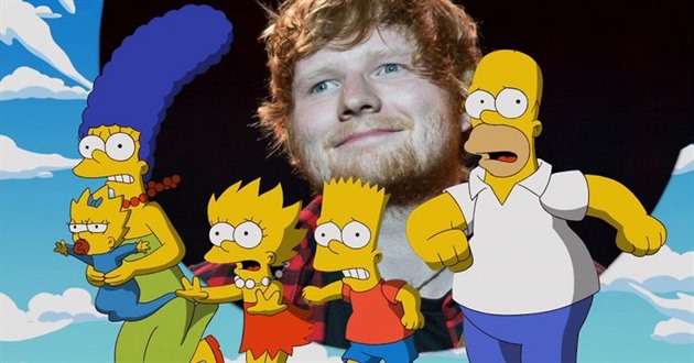 Ed Sheeran se objeví v seriálu SImpsonovi