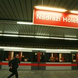 Metro Nádraží Holešovice.