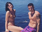 Nicolae Stanciu se svou pítelkyní na dovolené.