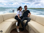 Leo Mare s Monikou Koblíkovou na luxusní dovolené na Bora Bora