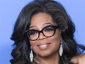 Oprah Winfreyová na pedávání Zlatých glób.