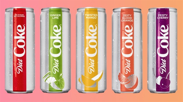 Coca-Cola pedstavuje 4 nové píchuti dietní verze