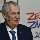 Miloš Zeman byl na tiskové konferenci ve velmi dobrém rozmaru.