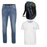 Pánský denní outfit s batohem z olympijské kolekce Alpine Pro.