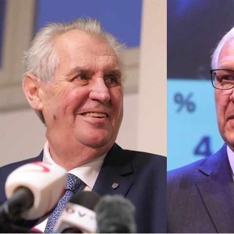 Miloš Zeman a Jiří Drahoš se utkají v druhém kole voleb.