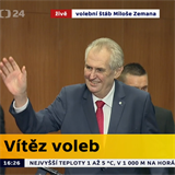 Miloš Zeman vyhrál volby.