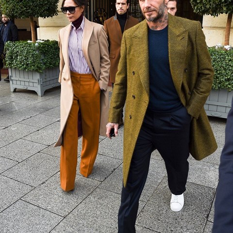 David Beckham s manelkou Victori vldnou dobrmu stylu.
