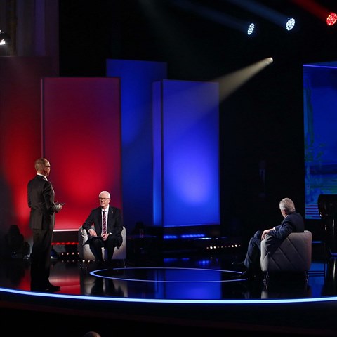 Prezidentt kandidti debatovali na FTV Prima.