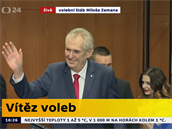 Milo Zeman vyhrál volby.