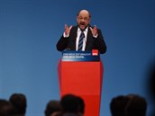 Unavený a nepesvdivý Schulz na sjezdu SPD v Bonnu uspl.