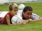 Robert Záruba se synem Viktorem v roce 2006, kdy se rozpadal vztah s manelkou...