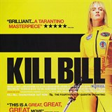 Uma Thurman na plakátu k filmu Kill Bill.