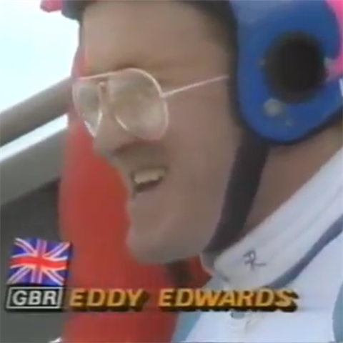 Orel Eddy je nejlepm skokanem Velk Britnie.