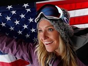Jamie Anderson, ikovná americká snowboardistka.