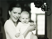 Andrea Kereste�ová ukázala syna Tobiá�e.