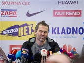 Jaromír Jágr na tiskové konferenci mluvil i o svém zranní.