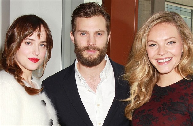 Dakota Johnson, Jamie Dornan a Eloise Mumford