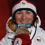 V sobotu slavila bronz biatlonistka Veronika Vítková.