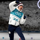 Stříbrný olympijský medailista Michal Krčmář při vyhlášení neskrýval emoce.
