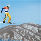 Snowboardcross je v podn Evy Samkov velmi atraktivn dsciplna.
