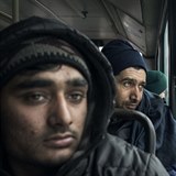 Uprchlíci na cestě Balkánem.