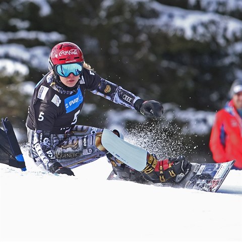 Medailov nadje eskho olympijsk vpravy. snowboardistka Ester Ledeck