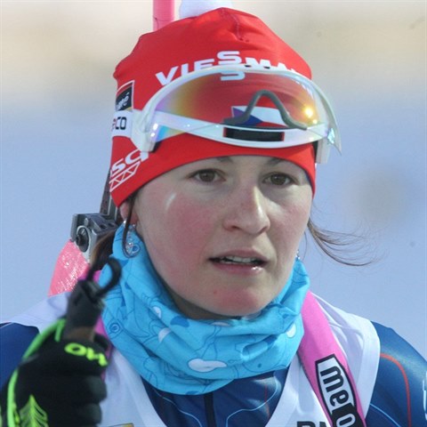 Biatlonistka Veronika Vtkov
