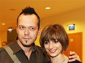 Viktor Dyk s manelkou Ivanou Jireovou v roce 2007.