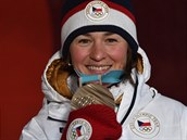 V sobotu slavila bronz biatlonistka Veronika Vítková.