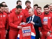 Ruský tým se ped olympiádou potkal s prezidentem Vladimirem Putinem.