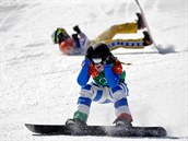 Vítzkou snowboardcrossu se stala Italka Michela Moioliová.