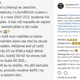 Instagram Leoše Mareše - prosba litoměřického studenta, aby byl Leoš překvapení...