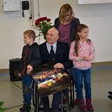 Libor Bohdaneck s rodinou.