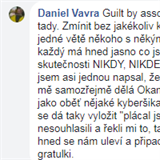 Daniel Vvra si Konv koment nenechal lbit.